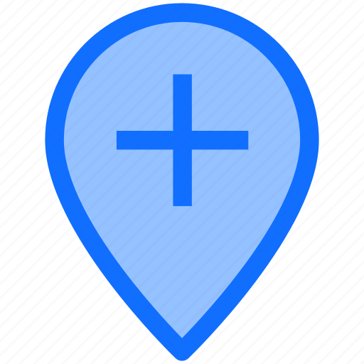 Pin, location, map, plus, finance, marker, business icon - Download on Iconfinder