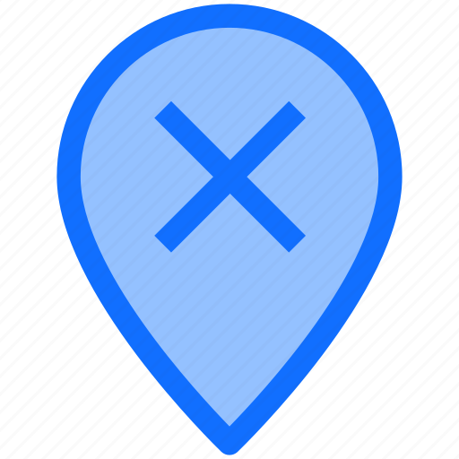 Pin, location, delete, map, finance, marker, business icon - Download on Iconfinder