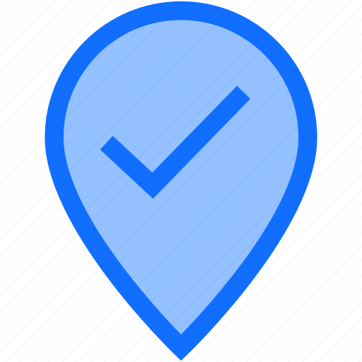 Pin, location, map, check, finance, marker, business icon - Download on Iconfinder