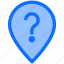 pin, location, map, question mark, finance, marker, business 
