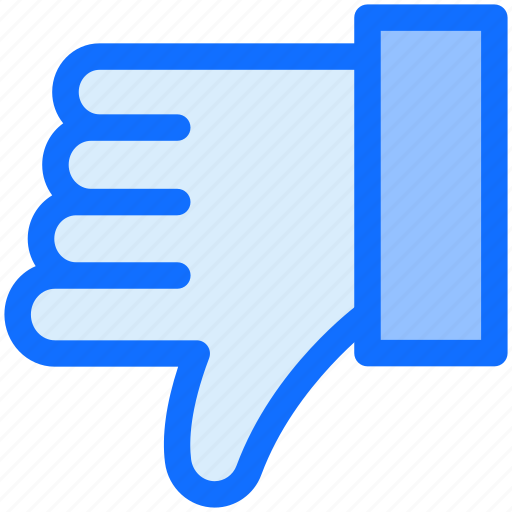 Thumbs down, finance, gesture, dislike, hand, business icon - Download on Iconfinder