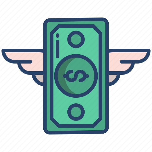 Flying, money icon - Download on Iconfinder on Iconfinder