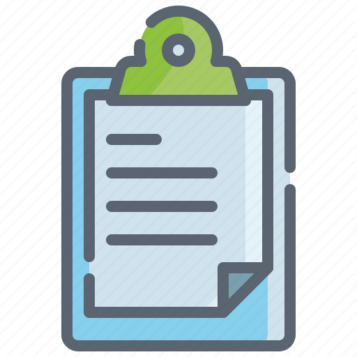 Clipboard, list, paper, document, sheet, notes icon - Download on Iconfinder