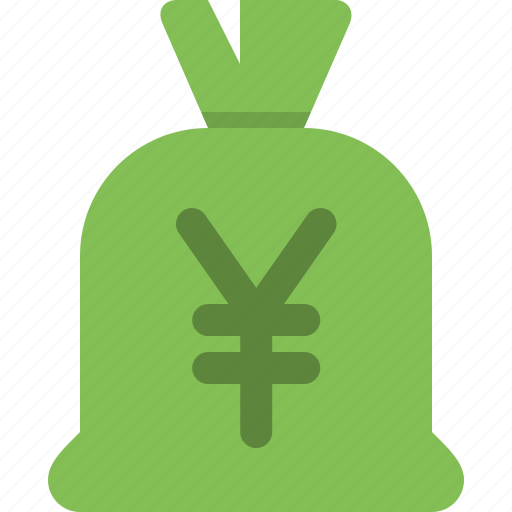 Bag, money, cash, currency, money bag, payment, yens icon - Download on Iconfinder
