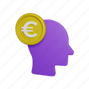 head, euro, currency, money, finance