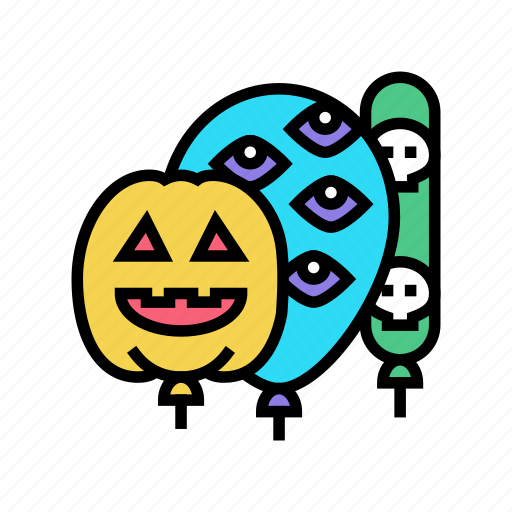 Halloween, party, balloons, decoration, balloon, birthday icon - Download on Iconfinder