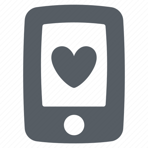 Communication, heart, love, message, mobile, phone icon - Download on Iconfinder