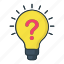 ask, bulb, business, creative, finance, idea 