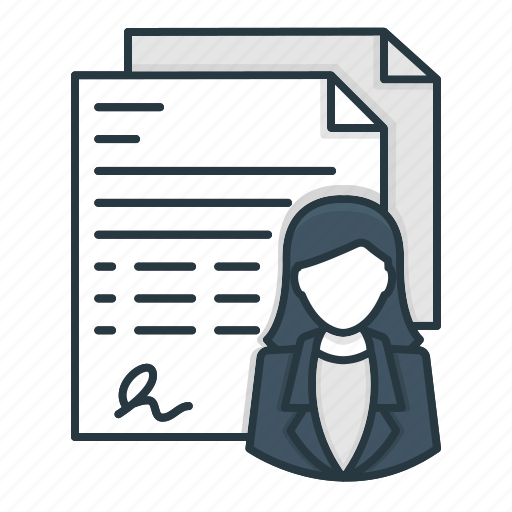Business, curriculum, cv, finance, job, resume, woman icon - Download on Iconfinder