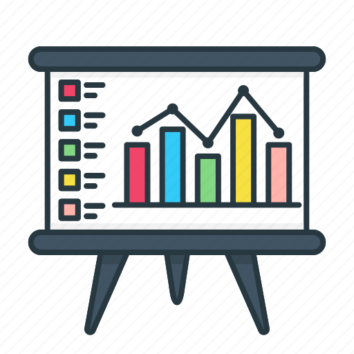 Analytics, bar, board, chart, finance, graph, presentation icon - Download on Iconfinder