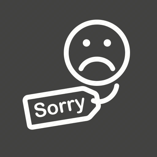 Apology, customer, hanging, letter, notice, sorry icon - Download on Iconfinder