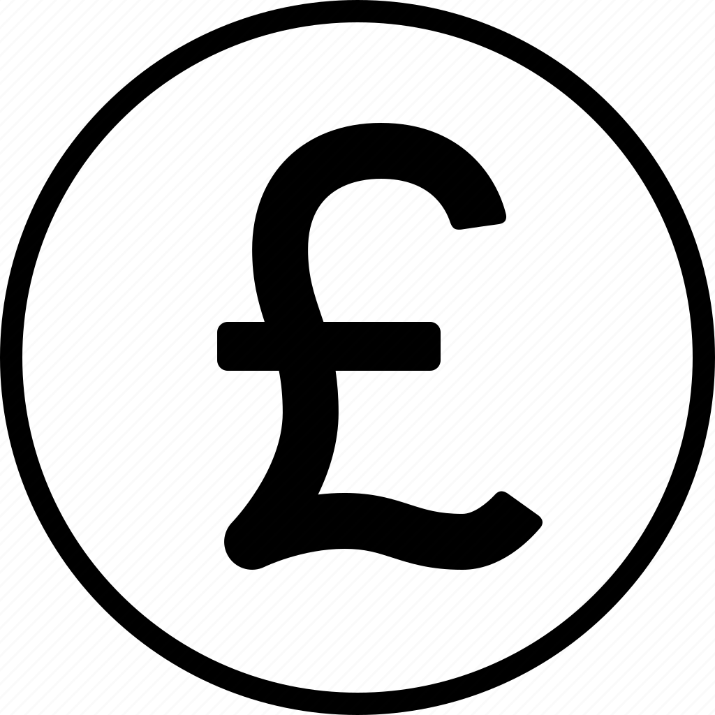 British Currency Money Pound Sign Sterling Symbol Icon Download