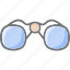 binocular, vision, view, magnifier 