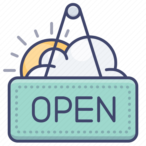 Board, open, shop, sign icon - Download on Iconfinder