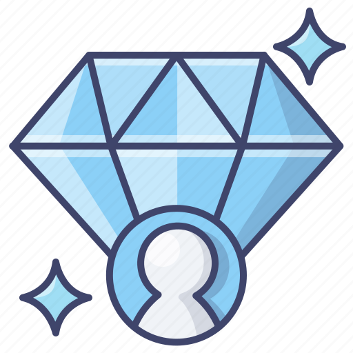 Diamond, premium, user, vip icon - Download on Iconfinder