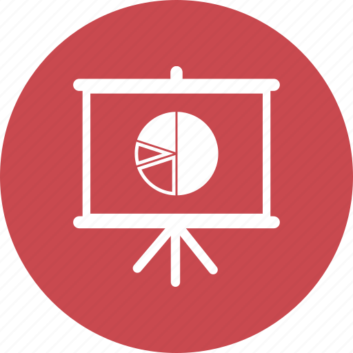 Blackboard, education, math, pie chart, presentation icon - Download on Iconfinder