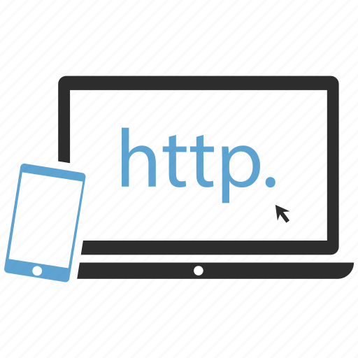 Click, http;, laptop, mobile icon - Download on Iconfinder