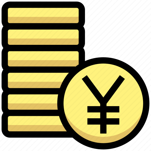 Business, cash, coins, currency, financial, money, yen icon - Download on Iconfinder