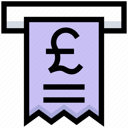 Atm, bill, business, financial, machine, pound, receipt icon - Download on Iconfinder