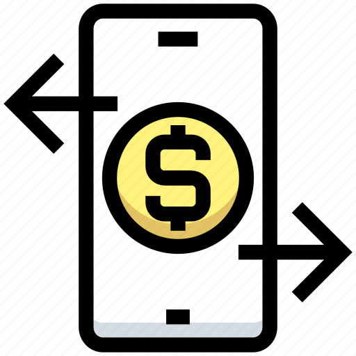 Business, financial, mobile, money, online banking, transfer icon - Download on Iconfinder