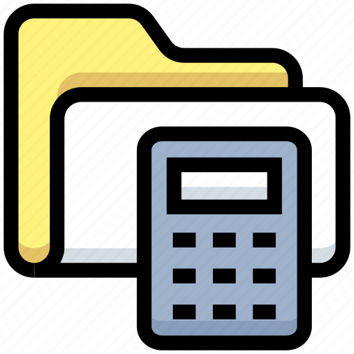Accounting, business, calculator, financial, folder, storage icon - Download on Iconfinder