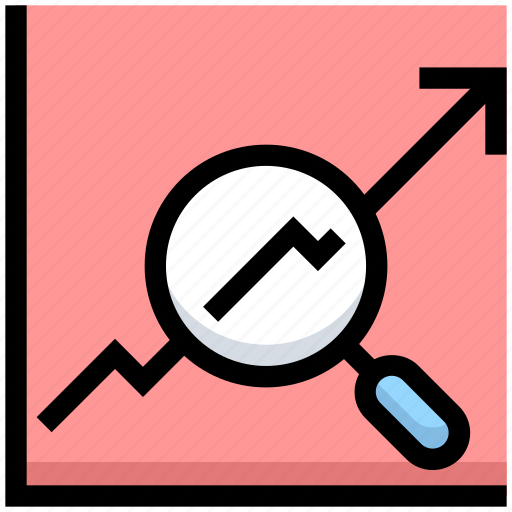 Analytics, business, chart, financial, graph, search icon - Download on Iconfinder