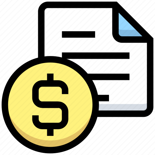 Bill, business, document, dollar, file, financial, money icon - Download on Iconfinder
