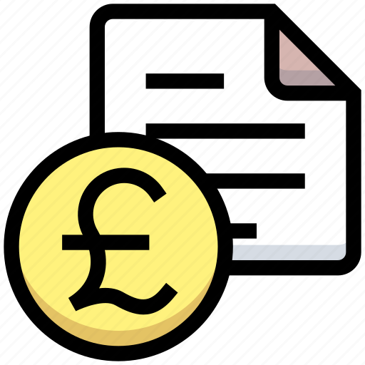 Bill, business, document, file, financial, money, pound icon - Download on Iconfinder