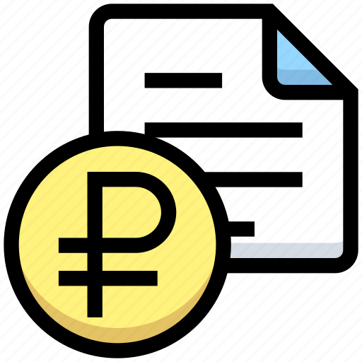 Bill, business, document, file, financial, money, ruble icon - Download on Iconfinder