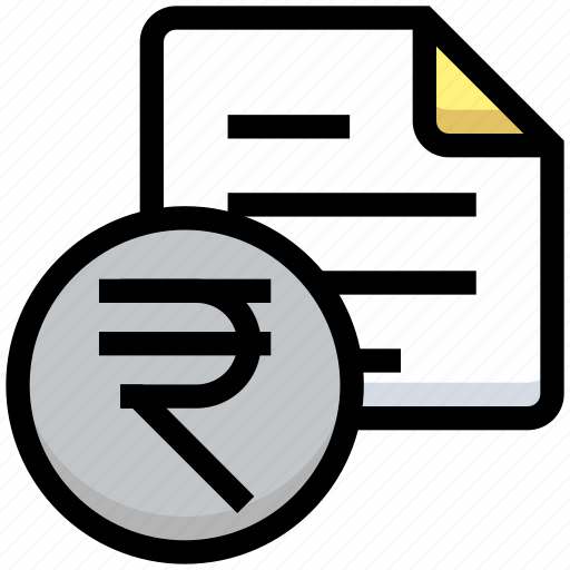 Bill, business, document, file, financial, money, rupee icon - Download on Iconfinder