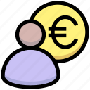 business, coin, euro, financial, money, people, tax