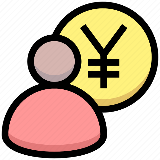 Business, coin, financial, money, people, tax, yen icon - Download on Iconfinder