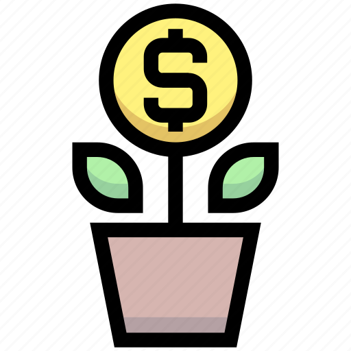 Business, dollar, financial, growth, investment, money, plant icon - Download on Iconfinder