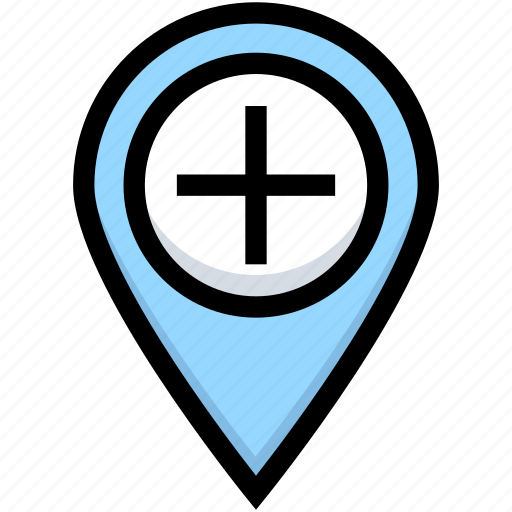 Add, business, financial, gps, location, map pin icon - Download on Iconfinder