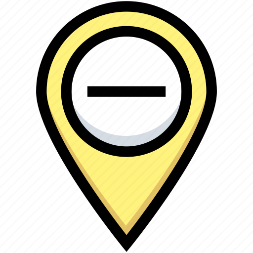 Business, financial, gps, location, map pin, minus icon - Download on Iconfinder
