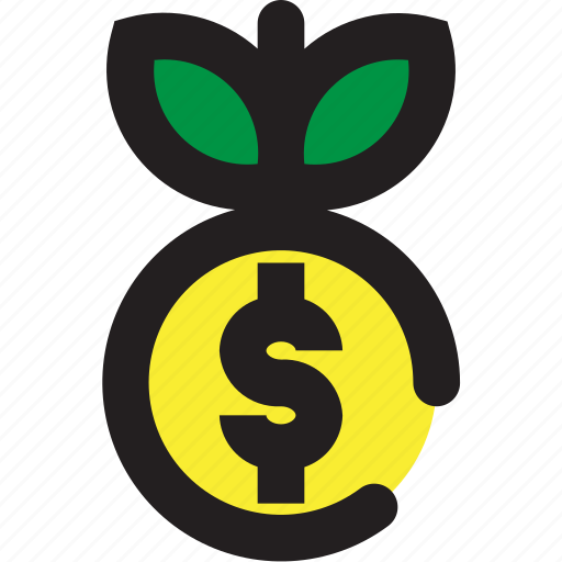 Coin, dollar, plant icon - Download on Iconfinder