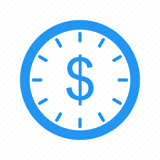 Time is money, clock, dollar icon - Download on Iconfinder