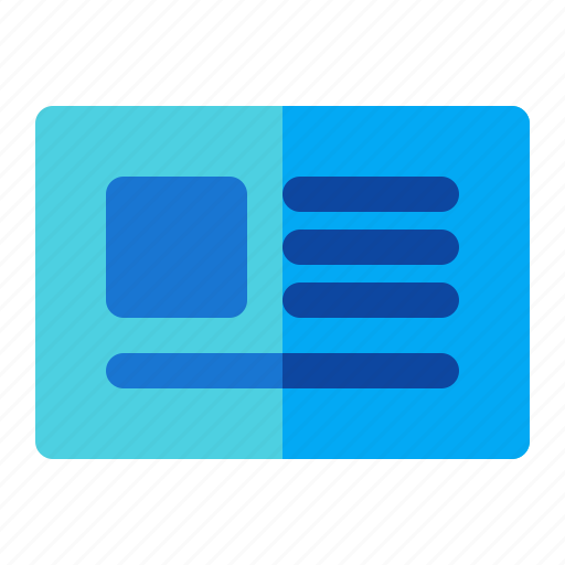 Business, card, finance, identity icon - Download on Iconfinder