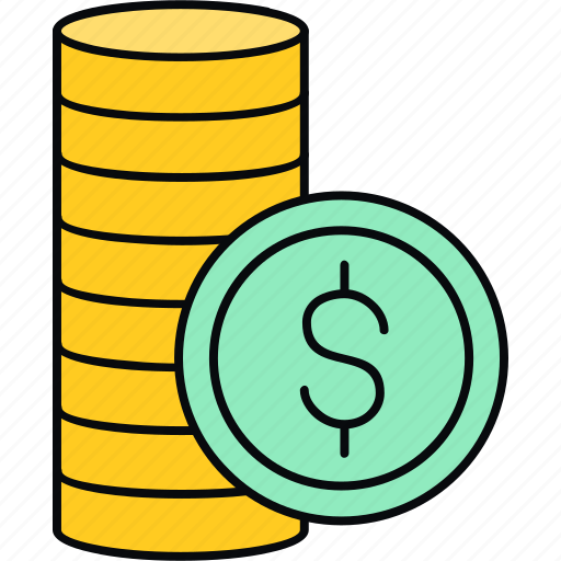 Coins, currency, finance, money, cash, dollar, payment icon - Download on Iconfinder