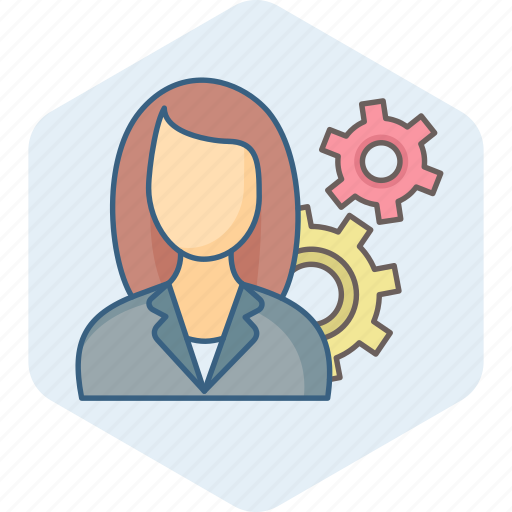 Process, woman, configuration, control, female, settings, user icon - Download on Iconfinder