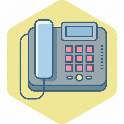 Landline, telephone, communication, contact, fax, machine, phone icon - Download on Iconfinder