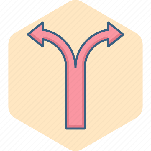 Path, ways, arrow, arrows, direction, left, right icon - Download on Iconfinder