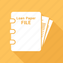 agreement, contract, document, file, loan paper, paper