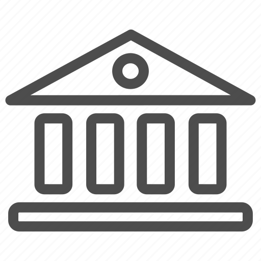 Bank, building, business, columns, greece, office icon - Download on Iconfinder