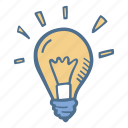 bulb, business, finance, goal, idea, light