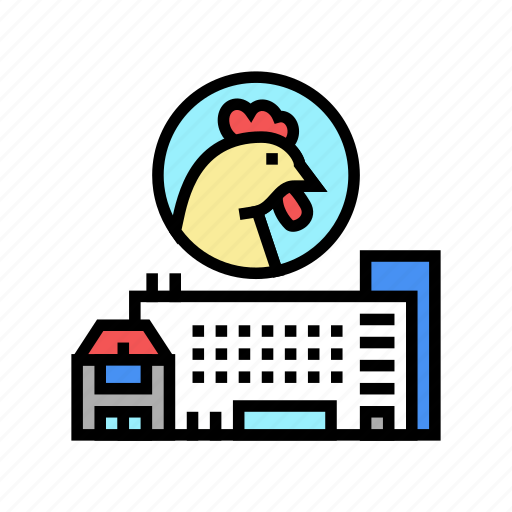 Poultry, farm, factory, chicken, meat, feather icon - Download on Iconfinder
