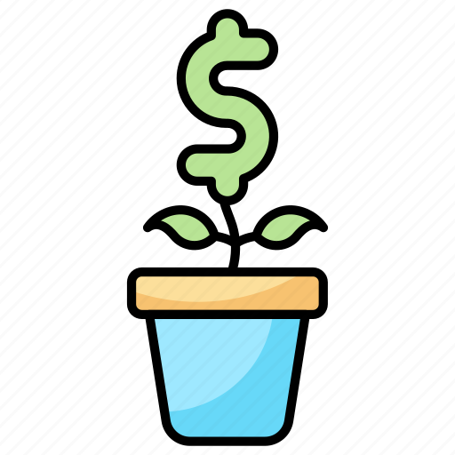 Plant, dollar, money, finance, business, cash, profit icon - Download on Iconfinder