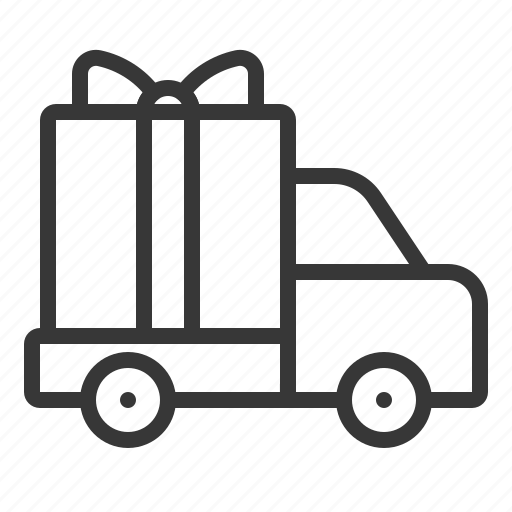 Business, gift, present, transport, truck, delivery icon - Download on Iconfinder