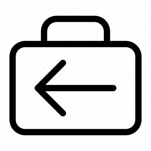Briefcase, arrow, left, business, work icon - Download on Iconfinder