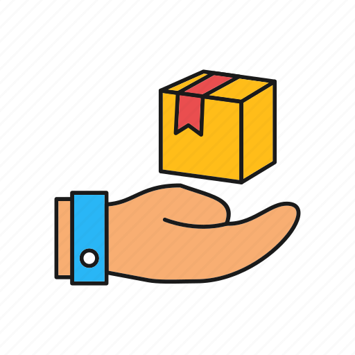 Delivery, hand, over, package icon - Download on Iconfinder